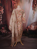 Soft Blush Beige Floral Sequins Embroidered Design Tissue Straight Cut Salwar Suit
