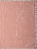 Soft Blush Peach Pink Heavy Sequins and Beads Embroidered Design Satin Saree with Matching Blouse