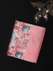 Soft Blush Pink Abstract Printed Design Blended Cotton Saree