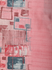 Soft Blush Pink Abstract Printed Design Blended Cotton Saree