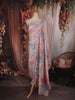 Soft Blush Pink Abstract Printed Design Cotton Unstitched Salwar Material with Dupatta