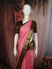 Soft Blush Pink Butta Peacock Butta Zari Woven Design Pure Kanchipuram Silk Saree with Contrast Retta Patta Border