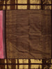 Soft Blush Pink Butta Peacock Butta Zari Woven Design Pure Kanchipuram Silk Saree with Contrast Retta Patta Border