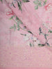 Soft Blush Pink Floral Printed Design Chiffon Fancy Saree with Designer Border