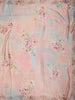 Soft Blush Pink Floral Printed Design Pure Tussar Saree with Stone Work Border