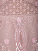 Soft Blush Pink Floral Sequins Embroidered Design Net Partywear Gown