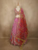 Soft Blush Pink Floral Sequins and Beads Embroidered Design Net Fancy Lehenga With Net Dupatta