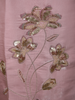Soft Blush Pink Floral Sequins and Beads Embroidered Design Organza Straight Cut Salwar Suit