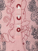 Soft Blush Pink Floral Thread Embroidered Design Cotton Co-ord Set
