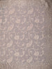 Soft Blush Pink Floral Vine Thread Embroidered Design Chiffon Fancy Saree with Scalloped Border
