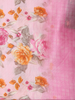 Soft Blush Pink Floral Woven Design Blended Cotton Saree