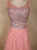 Soft Blush Pink Heavy Sequins Embroidered Design Net Lehenga With Net Dupatta