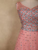 Soft Blush Pink Heavy Sequins Embroidered Design Net Lehenga With Net Dupatta