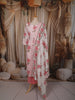 Soft Blush Pink Lotus Floral Printed Design Cotton Straight Cut Salwar Suit with Matching Dupatta