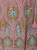 Soft Blush Pink Mirror and Thread Embroidered Design Net Lehenga With Net Dupatta