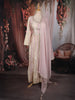 Soft Blush Pink Sequins and Zari Embroidered Design Tissue Silk Anarkali Salwar Suit with Dupatta