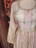 Soft Blush Pink Sequins and Zari Embroidered Design Tissue Silk Anarkali Salwar Suit with Dupatta