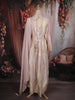 Soft Blush Pink Sequins and Zari Embroidered Design Tissue Silk Anarkali Salwar Suit with Dupatta