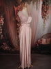 Soft Blush Pink Solid Design Satin Ready To Wear Saree with Designer Blouse