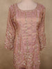 Soft Blush Rose Pink Heavy Sequins and Beads Embroidered Design Tissue Organza Sharara Salwar Suit with Dupatta