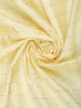 Soft Butter Yellow Checked Zari Woven Design Pure Kanchipuram Silk Saree with Contrast Floral Butta Border
