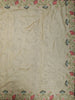 Soft Butter Yellow Floral Vine Stone Embellished Design Pure Tussar Saree with Floral Border