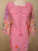 Soft Candy Pink Floral Printed Design Cotton Salwar Suit with Dupatta