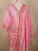 Soft Candy Pink Floral Printed Design Cotton Straight Cut Salwar Suit