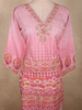 Soft Candy Pink Floral Printed Design Cotton Straight Cut Salwar Suit