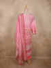 Soft Candy Pink Floral Printed Design Cotton Straight Cut Salwar Suit