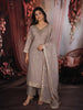 Soft Champagne Beige Butta Zari Woven Design Tissue Banarasi Salwar Suit