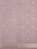 Soft Champagne Beige Floral Printed Design Semi Tussar Saree