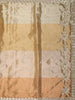 Soft Champagne Gold with Ivory Striped Woven Design Tissue Designer Saree with Designer Border