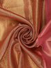 Soft Copper Brown Zari Woven Design Tissue Designer Saree with Sequins Border