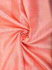 Soft Coral Peach Checked Zari Woven Design Pure Kanchipuram Silk Saree