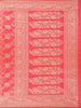 Soft Coral Pink Floral Zari Woven Design Pure Banarasi Silk Saree with Zari Border