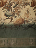 Soft Cream Beige Bird and Floral Garden Printed Design Mixed Cotton Saree with Ornamental Zari Woven Border