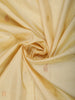 Soft Cream Floral Butta Zari Woven Design Pure Kanchipuram Silk Saree with Contrast Double Zari Border