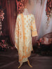 Soft Cream Floral Printed Design Cotton Anarakai Salwar Suit