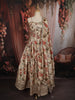 Soft Cream Floral Sequins Embroidered Design Satin Fancy Lehenga with Dupatta