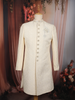 Soft Cream Floral Woven Design Jacquard Indo Western Men's Sherwani Suit