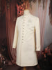 Soft Cream Floral Woven Design Jacquard Indo Western Men's Sherwani Suit