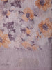 Soft Dusty Lavender Floral Printed Design Linen Cotton Saree
