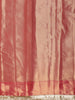 Soft Dusty Rose Copper Geometric Zari Woven Design Tissue Designer Saree with Sequins Border