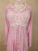 Soft Dusty Rose Pink Floral Beads Embroidered Design Georgette Peplum Palazzo Suit