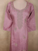 Soft Dusty Rose Pink Floral Sequins and Beads Embroidered Design Organza Salwar Suit