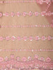 Soft Dusty Rose Pink Heavy Sequins and Beads Embroidered Design Net Designer Saree with Blouse