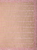 Soft Dusty Rose Pink Heavy Sequins and Beads Embroidered Design Net Designer Saree with Blouse