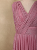 Soft Dusty Rose Pink Solid Design Shimmer Glitter Party Wear Gown
