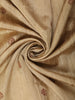 Soft Golden Beige Butta Woven Design Pure Tussar Saree with Contrast Border